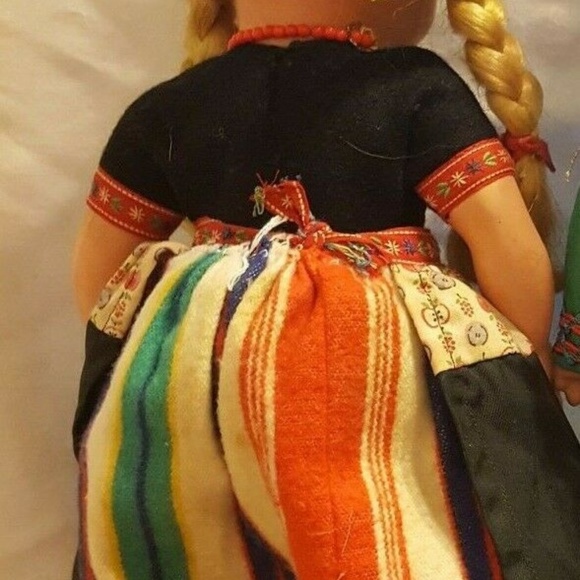 Vintage Dovina Doll Rotterdam Holland Dutch Wooden Shoes Blinking Eyes - Picture 7 of 8